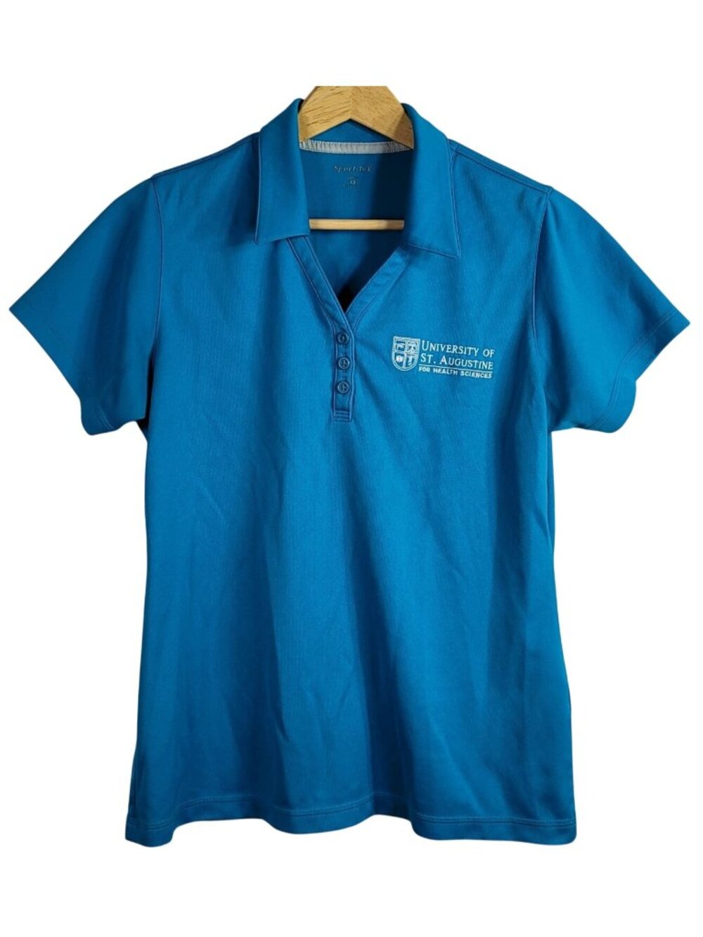 University of St Augustine For Health Sciences Polo Top Blue Medium Short Sleeve